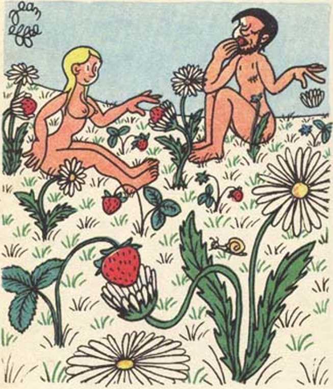 Любовь Адама и Евы. Жан Эффель. Иллюстрация 75