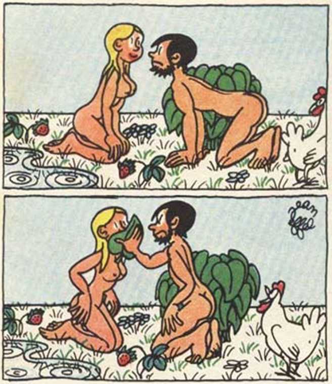 Любовь Адама и Евы. Жан Эффель. Иллюстрация 77