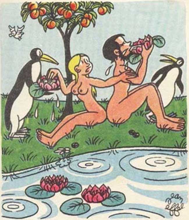 Любовь Адама и Евы. Жан Эффель. Иллюстрация 80