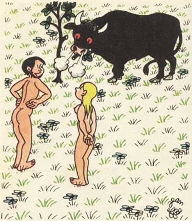 Любовь Адама и Евы. Жан Эффель. Иллюстрация 81