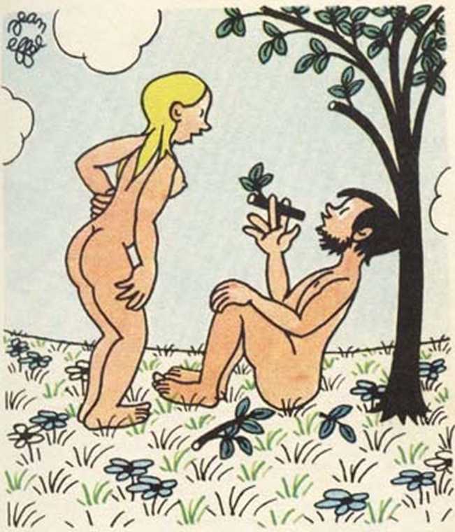Любовь Адама и Евы. Жан Эффель. Иллюстрация 82