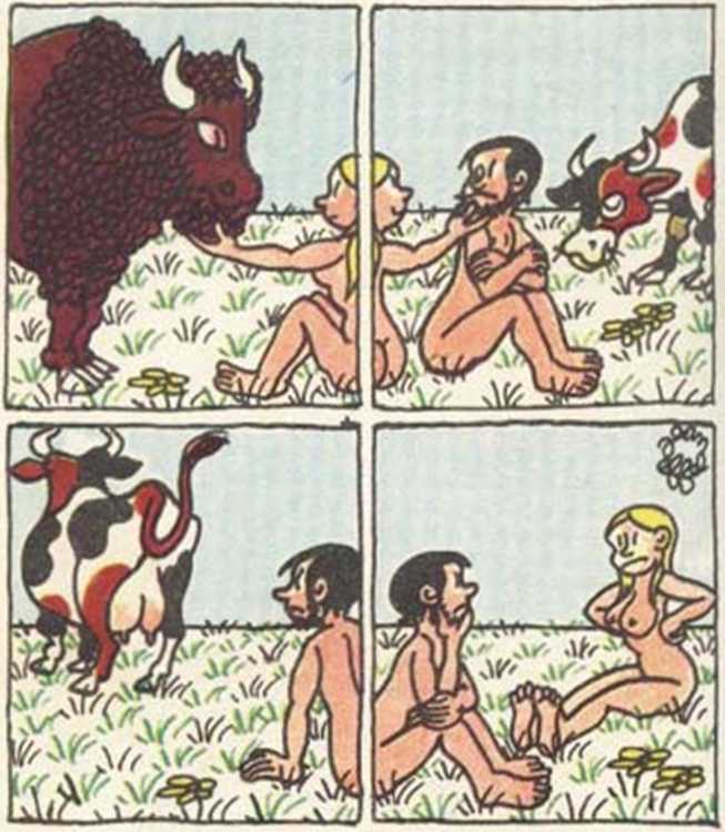 Любовь Адама и Евы. Жан Эффель. Иллюстрация 83
