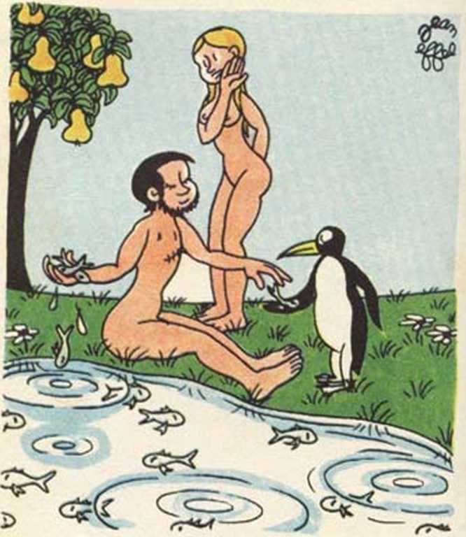 Любовь Адама и Евы. Жан Эффель. Иллюстрация 85