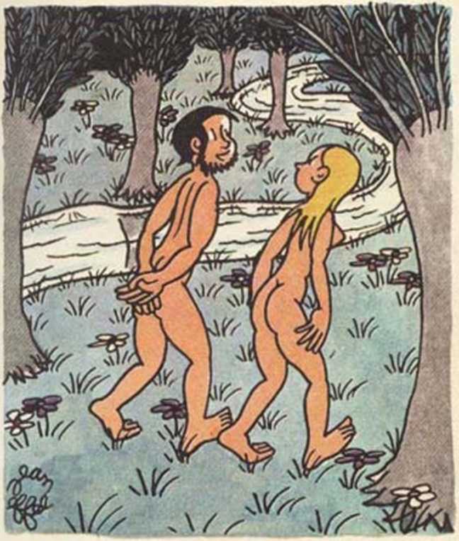 Любовь Адама и Евы. Жан Эффель. Иллюстрация 92