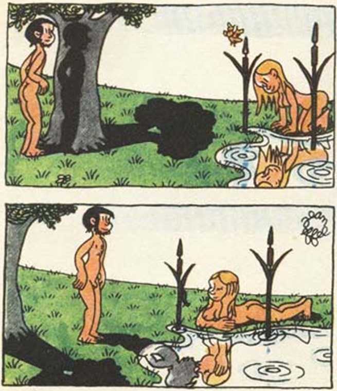 Любовь Адама и Евы. Жан Эффель. Иллюстрация 95