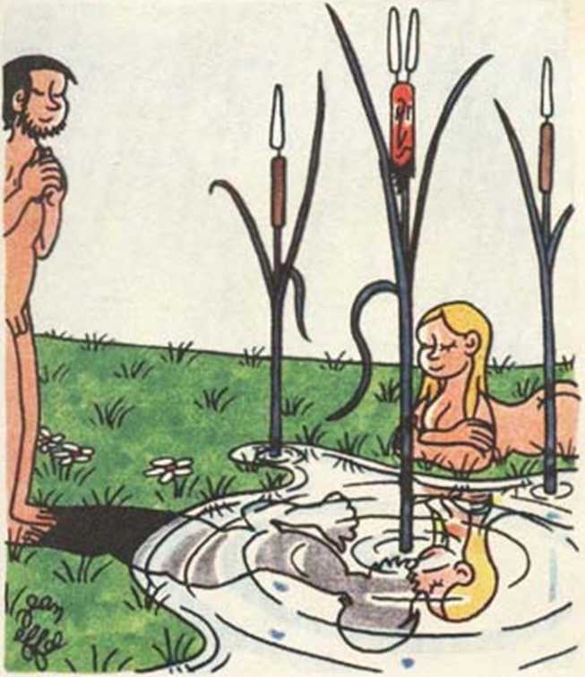 Любовь Адама и Евы. Жан Эффель. Иллюстрация 96