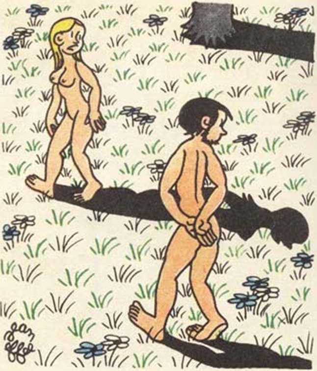 Любовь Адама и Евы. Жан Эффель. Иллюстрация 97